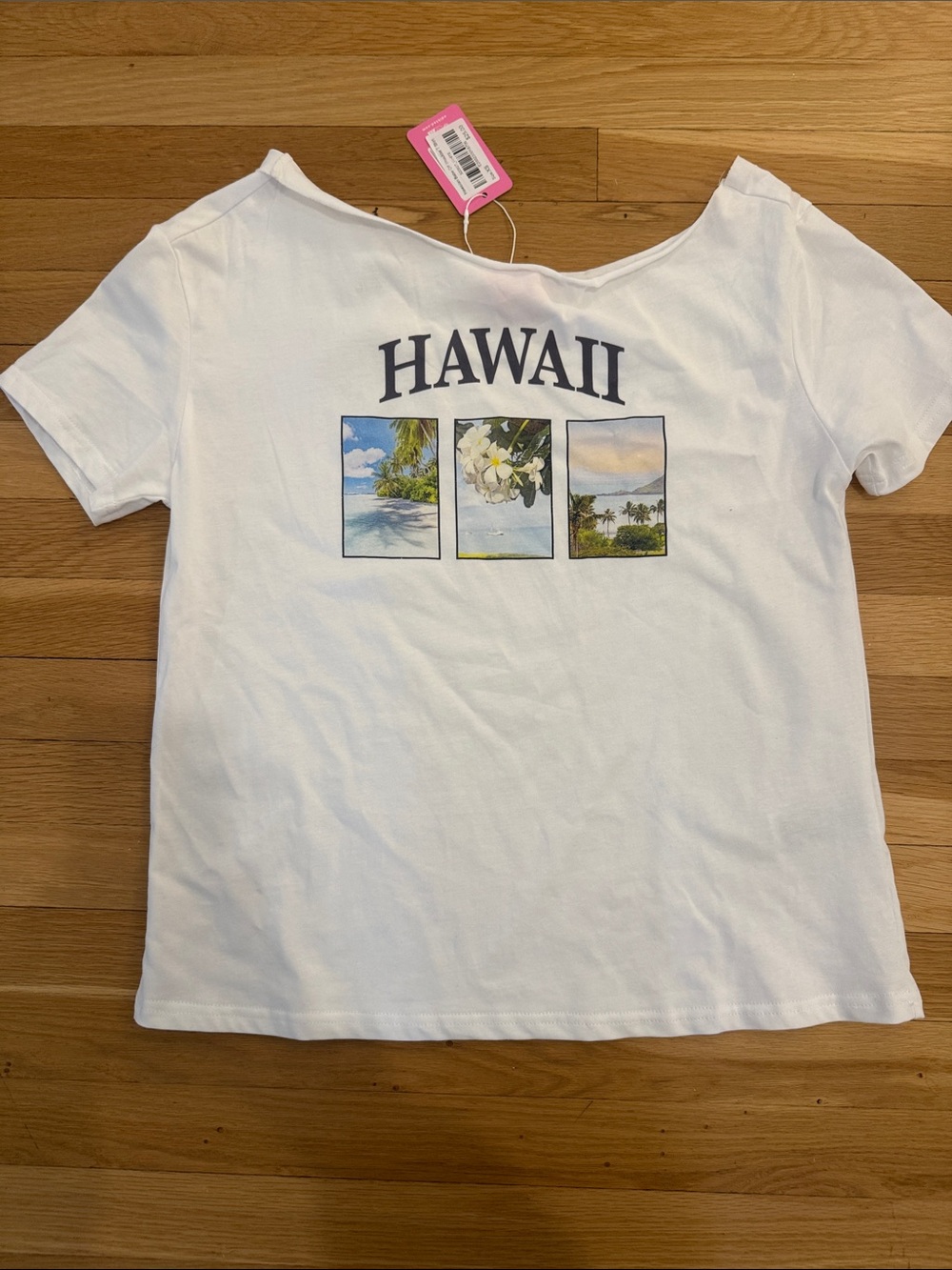 Edikted Hawaiian Babe Off the Shoulder Tee